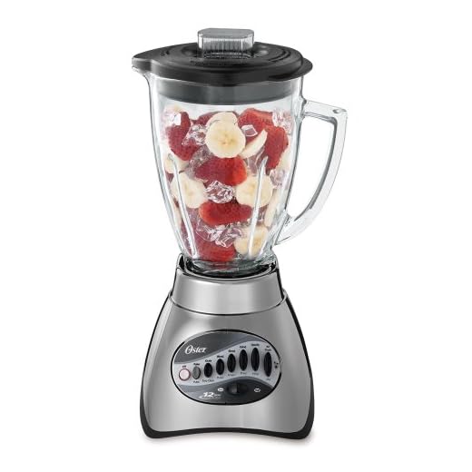 Oster 6811 - Jarra de cristal (6 tazas, 12 velocidades, níquel cepillado