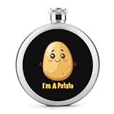 Divertido frasco de patatas para licor, botella de vino portátil, bonita funda de acero inoxidable
