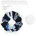 VAFZASC Satin Hair Scrunchies Poker Cards Blue Fire for Hair Elastic Ties Ponytail Holders for Women