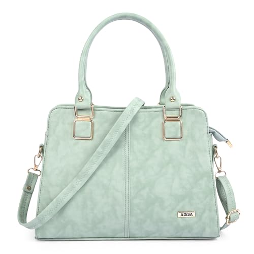 Image of ADISA gold square handbag shoulder bag for women and girls with sling belt (AD4081)