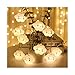 Produktbild Weiß flockige Wolke lächelndes Gesicht Nachtlicht Kinderzimmer dekorative Lichterkette Weihnachten Hochzeit Märchengarten Zimmer-Resort (Emitting Color : Warm white)