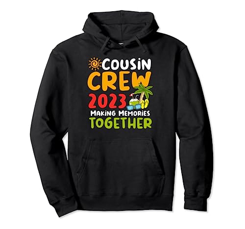 Cousin Crew 2023 Summer Vacation Beach Family Trip Matching Felpa con Cappuccio
