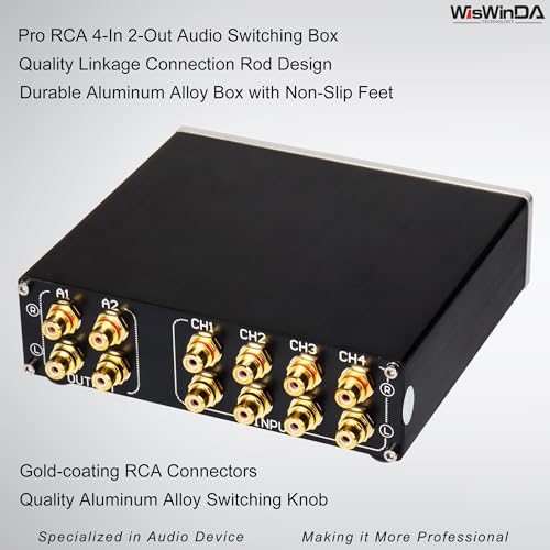 Selector de audio RCA que elimina la desconexión constante de cables de sonido 2