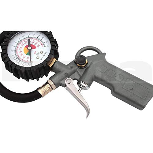 BSD Kit de Accesorios para Compresor 5 piezas - Pistola de Inflado, Pistola de Soplado, Pistola de Limpieza, Pistola de Pintura y Manguera