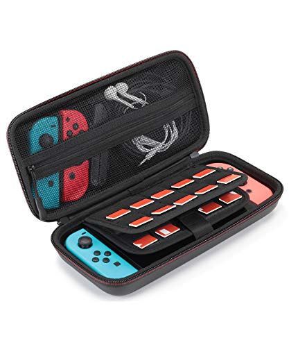 BeeChamp Hard Shell Protective Carrying Case Compatible with Nintendo Switch Console w/ Soft Padded Buffer Layer