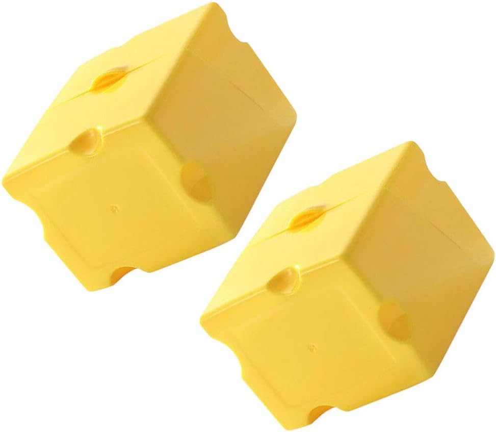 2Pcs Airtight Cheese Storage Box for Refrigerator Slice Cheese Container with Lid Butter Keeper for Kitchen Organization 4.13X3.93X3.14In