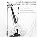 Ktaxon Full Size Electric Violin, 4/4 Acoustic Silent Electric Violin for Beginner Adults Teens with Ebony Fittings, Case, Bow, Headphone, Rosin and Extra String (White)