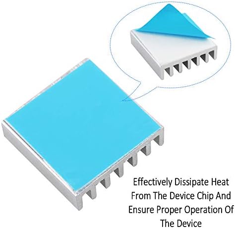 24 Piece Heatsinks For Raspberry Pi 4 Model B, Raspberry Pi 4B Heatsink Kit Aluminum with Thermal Conductive Adhesive Tape For Raspberry Pi 4B