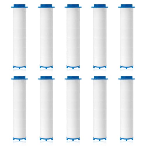 10 PCS 9,5x2,5cm Filtro de Ducha de algodón PP Filtro,Filtro de Cabeza de Ducha,Filtro de algodón,PP Triple Filtración Cartucho Repuesto Panel de Ducha Purificador Agua