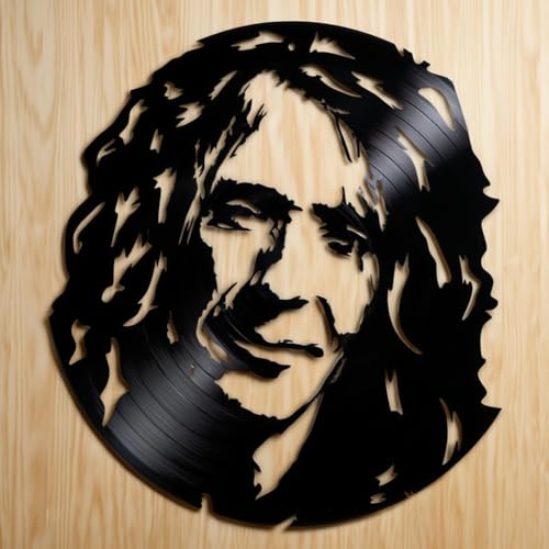 Miniatura 3 de Viny Woody Silueta De Disco De Vinilo Decoración De Pared Robe Iniesta, Arte De Pared Negro, Lp 30 Cm