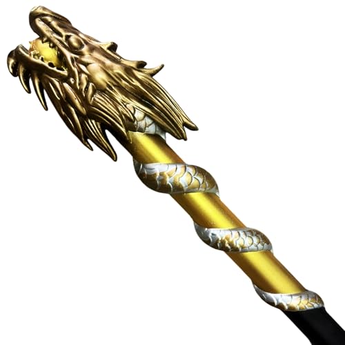 Divine Quarterstaff Foam Replica – 39.5’’ Collectible Cosplay Staff | PU Foam Lightweight Prop Weapon for S Leveling Fans, Halloween, Display, and Roleplay