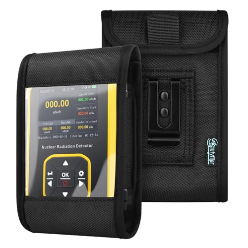 Image of Beautyflier Radiation Monitor Meter Portable Carrying Case, Travel Carrying Storage Bag, Protective and Dust-Proof Belt Clip Pouch Compatible with Geiger Counter Nuclear Radiation Detector, Case Only