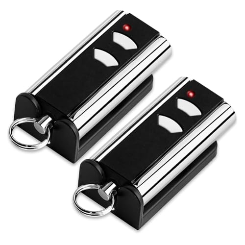 Ujjdwiurgh Paquete de 2 transmisores de mano para puerta de garaje de 433,92 MHz para acero estándar Entrematic RCU 433-2, RCU 433-4, EA433 2KS, T433-4