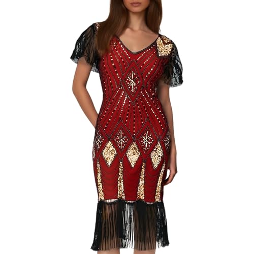 Robe courte de cocktail femme col en V pour vos soirées d'été