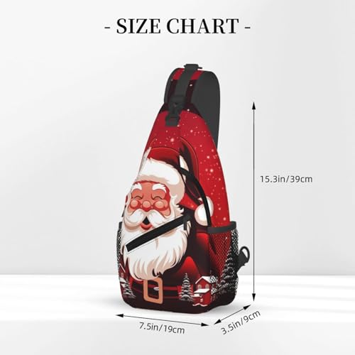 Bolso bandolera Santa Claus para hombre y mujer miniatura 3