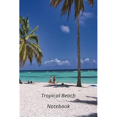 Tropical Beach Notebook