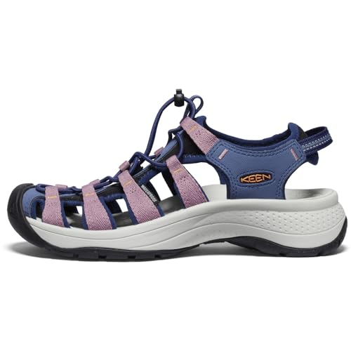 KEEN Women's Astoria West Closed Toe Sandals, Nostalgia Rose/Tangerine, 9.5 by KEEN - Image 3