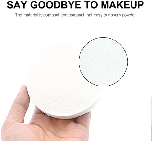 4 Packs White Makeup Sponge Round Face Paint Sponge Set Washable Powder Puff Foundation Sponges for Liquid Makeup Dry and Wet Dual Face Latex Makeup Beauty Reusable Make up Pads for Adults