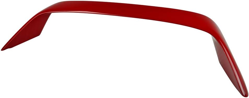 IKON MOTORSPORTS, Trunk Spoiler Compatible with Fits 1994-2001 Acura Integra 2-Door, Type R TR Style Painted #R81 Milano Red ABS Plastic Rear Trunk Lid Spoiler Wing Lip