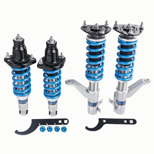 Image of FAPO PS+ Coilovers for Honda CR-V 2002-2006 RD, for Honda Stream 2000-2006 RN 16 Level Damping Adjustable Height Mono-Tube Lowering Suspension Strut Kits(Blue)