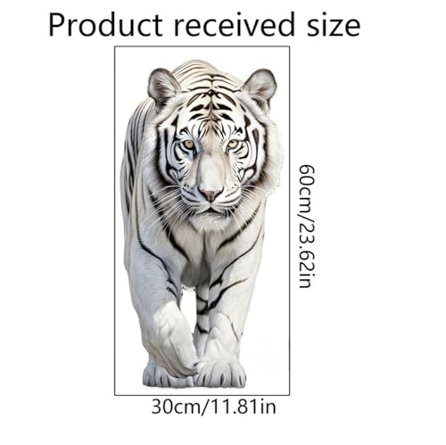 Vinilo decorativo Tigre Blanco con efecto 3D removible miniatura 2