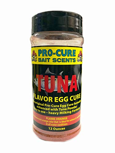 Pro-Cure Tuna Flavored Egg Cure, 12 Ounce, Flame Orange, Tuna-Flame Orange