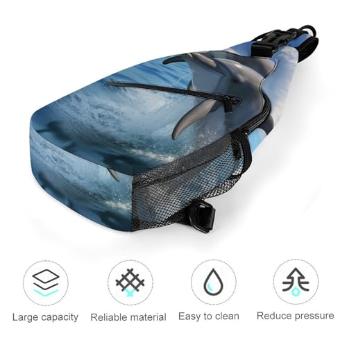 Mochila tipo sling deportiva para hiking y uso casual miniatura 5