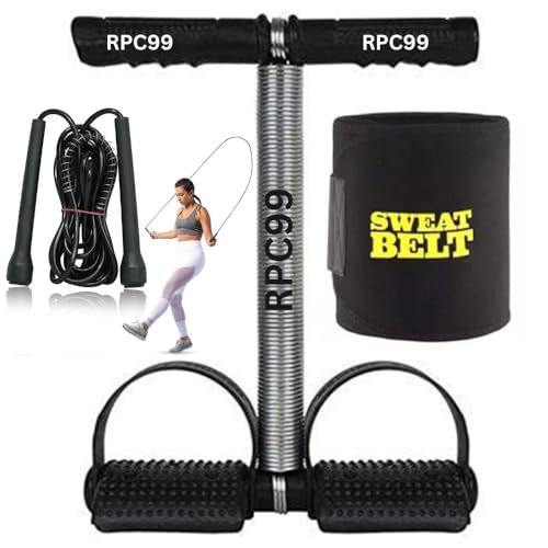 RPC99 Gym Home Workouts Equipment Combo Set for Men Women Exercise Machine for Women and Men (STT & PENC R0PE & SWT)