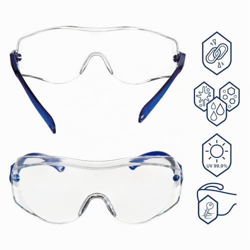 Miniatura 2 de Dräger X-Pect 8120 Cubregafas Protectoras Lentes De Seguridad Con Patillas Ajustables Para Laboratorio, Agricultura, Industria