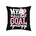 Proud Ice Hockey Goalie Gigi Of A Hockey Keeper Gigi Throw Pillow