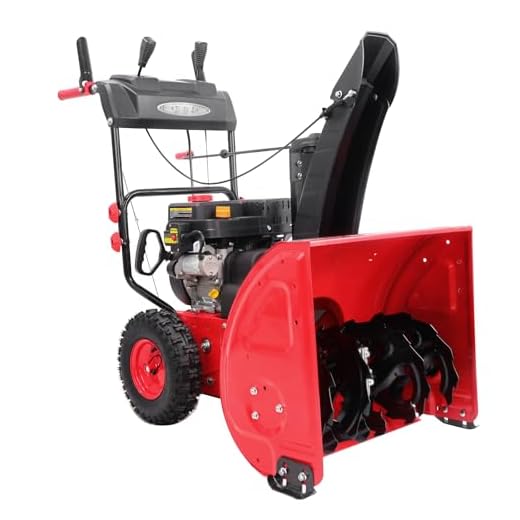 PowerSmart DB72024PA 2-Stage Gas Snow Blower with Power Assist, 24", Black