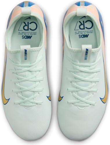 Nike Jr. Vapor 16 Academy Mercurial Dream Speed Big Kids' MG Low-Top Soccer Cleats (FZ1611-300, Barely Green/Crimson Pulse/Metallic Gold Coin)4