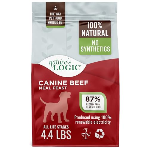 Image of NATURE'S LOGIC Dry Dog Food - Beef Meal Feast Dry Kibble, 4.4 lb