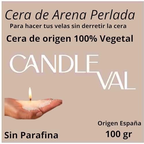 Miniatura 4 de Candleval Cera Arena Para Fabricación De Velas Con Mechas Kit Para Hacer Velas Diy 10 Colores De Gránulos De Cera De Vela Con 5 Mechas Perlas De Vegetal Para Blanco, 100 Gr