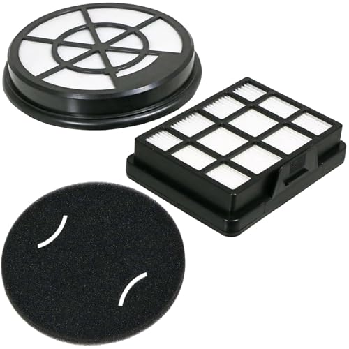 SPARES2GO Secondary Foam HEPA Filter Kit for Bush VCS35B15K0D-70 Cylinder Vacuum Cleaner