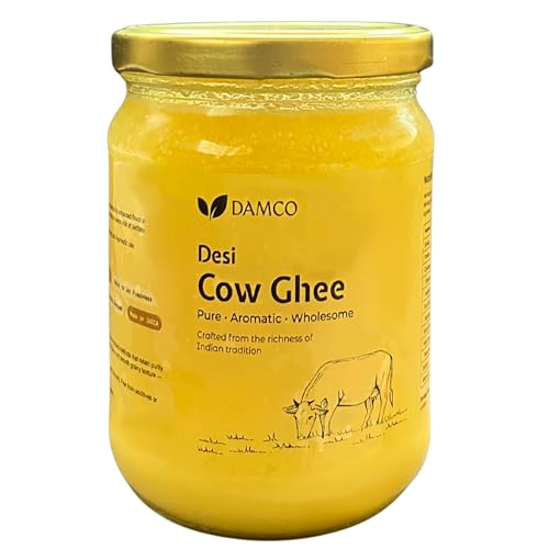 Image of DAMCO Desi Cow Ghee 1000ml | Ghee for Cooking, Frying and Daily Kitchen Use | Suitable for Roti, Rice, Dal and Food Preparation | Kitchen Cooking Ingredient for Home Use
