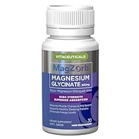Vitaceuticals MagZorb HIGH STRENGTH, Pure Magnesium Glycinate 500mg | 30 Capsules Vegan & Gluten Free | Supports Muscle Health & Relieves Muscle Cramps | Supports Healthy Sleeping Patterns