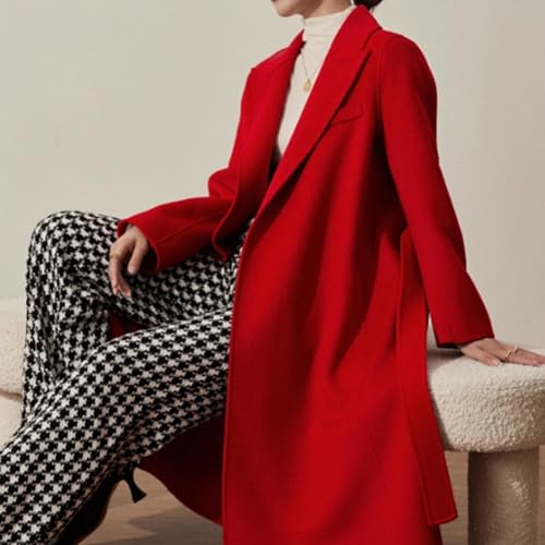 GORGECRAFT Red Women Waist Belt Velvet Adjustable Overcoat Jacket Sash Decorative Waistband Belts Replacements with Clasp Coat Belt Band Cinch Tie Corset Waistband for Windbreaker Women Accessories 7