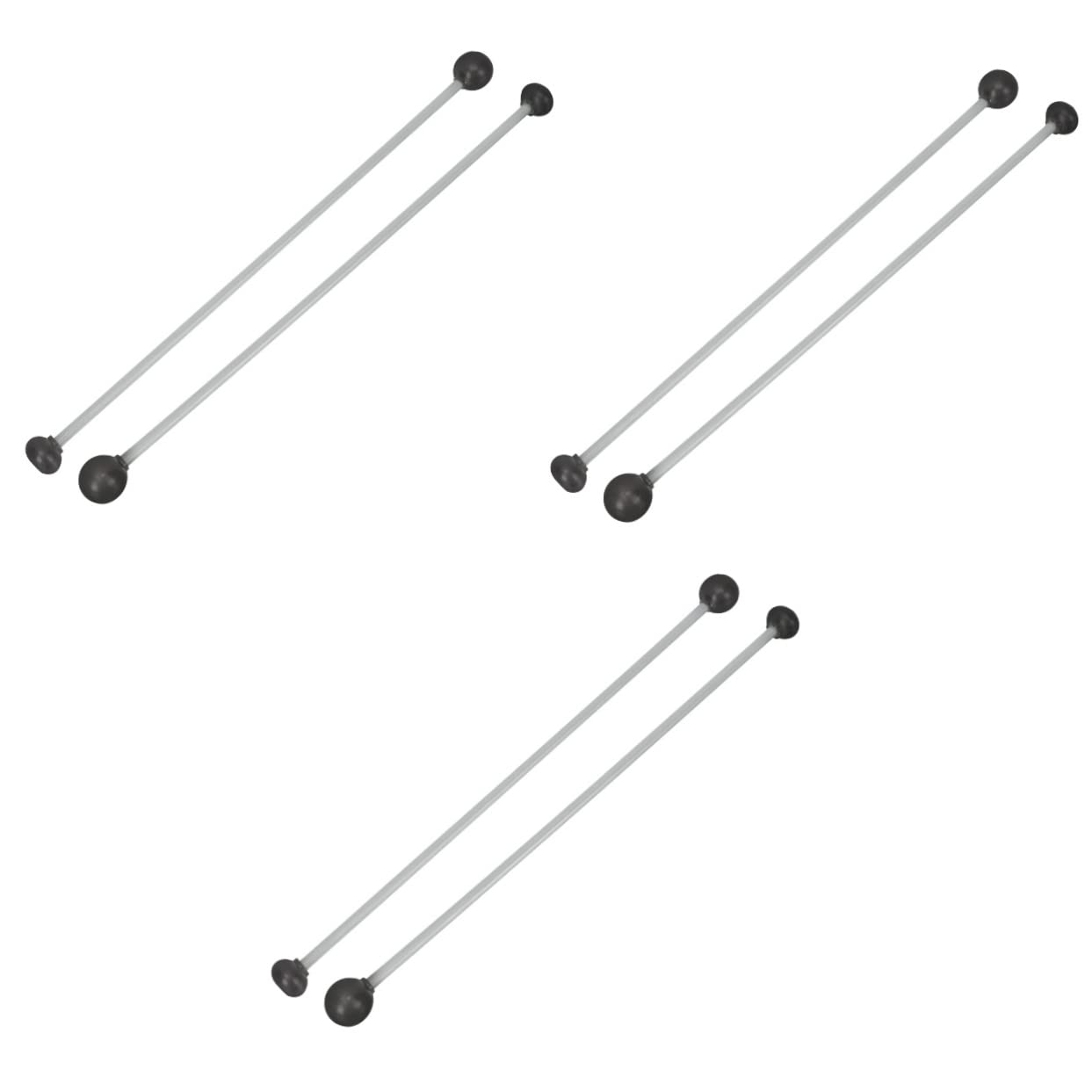 SUPVOX 3sets Professional Marimba Mallets Double End Boys and Girls Xylophone Bell Kit Mallets 2pcs*3