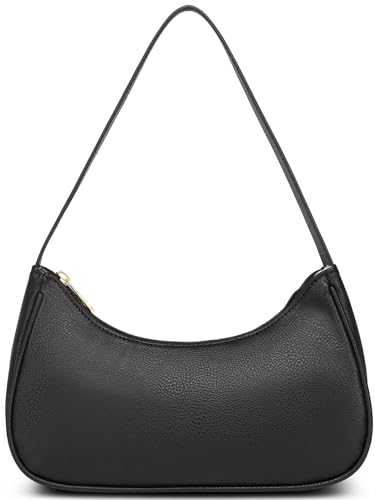 Image of Afashor Shoulder Bags for Women Vegan Leather Hobo Sling Tote Handbag Retro Clutch Purse with Zipper Closure