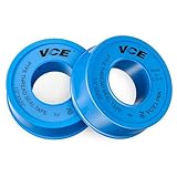 VCE PTFE シールテープ 水道 12mm幅X13m長 水栓シール、蛇口、シャワー用 耐油 耐熱 青い 2巻入り