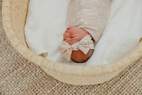 Copper Pearl Baby Bows: Stylish Headbands for Baby Girls, Premium Soft and Stretchy Baby Headbands, Perfect for Newborns, Trendy Designs - Sandy4