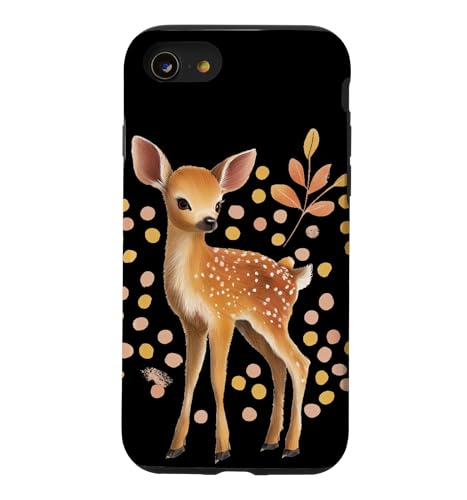 Nice Young Forest �A�j�}���R�X�`���[�� ��l�Ǝq���p �X�}�z�P�[�X iPhone SE (2020) / 7 / 8 �p