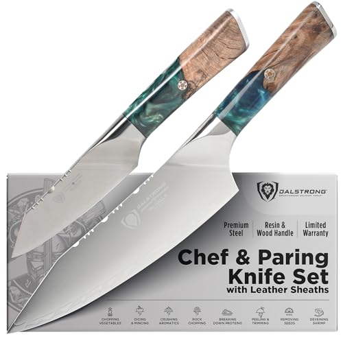 Image of Dalstrong Valhalla 2-Pc Knife Set - 8in Chef + 3.5in Paring