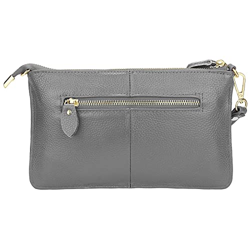 Image of Uromee Wristlet Wallet Clutch Purses for Women Genuine Leather Crossbody Bag Handbag with Detachable Shoulder Chain