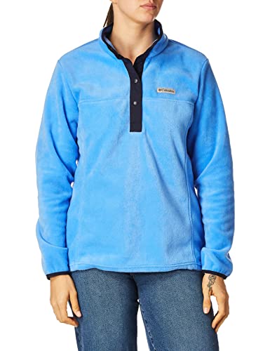 Image of Columbia Womens Benton Springs Half Snap II Pull Over Fleece Jacket, Dark Stone /Canoe /Vintage Blue, 3X