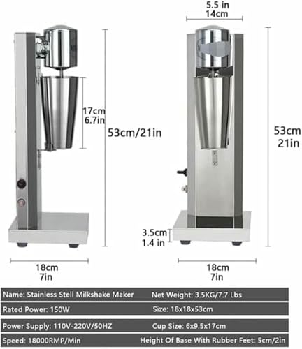 Machine à milkshakes en acier inoxydable mixeur électrique durable de 800 ml - 4