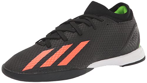 adidas Tênis de futebol unissex adulto X Speedportal.3, Preto/vermelho solar/verde solar, 10 Women/11 Men