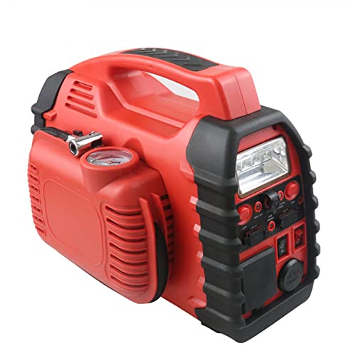 Avviatore di emergenza per auto, booster per batteria 7 in 1, power bank portatile con compressore d'aria integrato e gonfiatore per auto