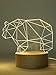 Innerest 3D Night Lamp Illusion Kids Night Light Bedside Nursery Room DÃ©cor Light Table Lamp (Bear_06)